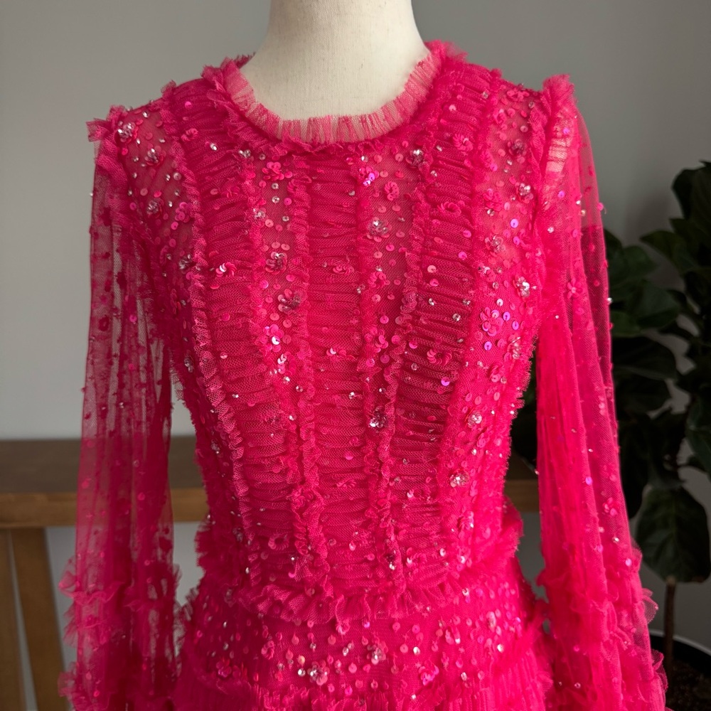 Violet shimmer ankle gown fuchsia needle and thread - Picture 6 of 7